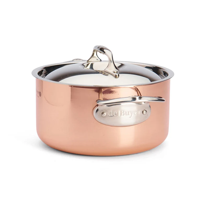 Olla de cobre Inocuivre con asas de inox De Buyer