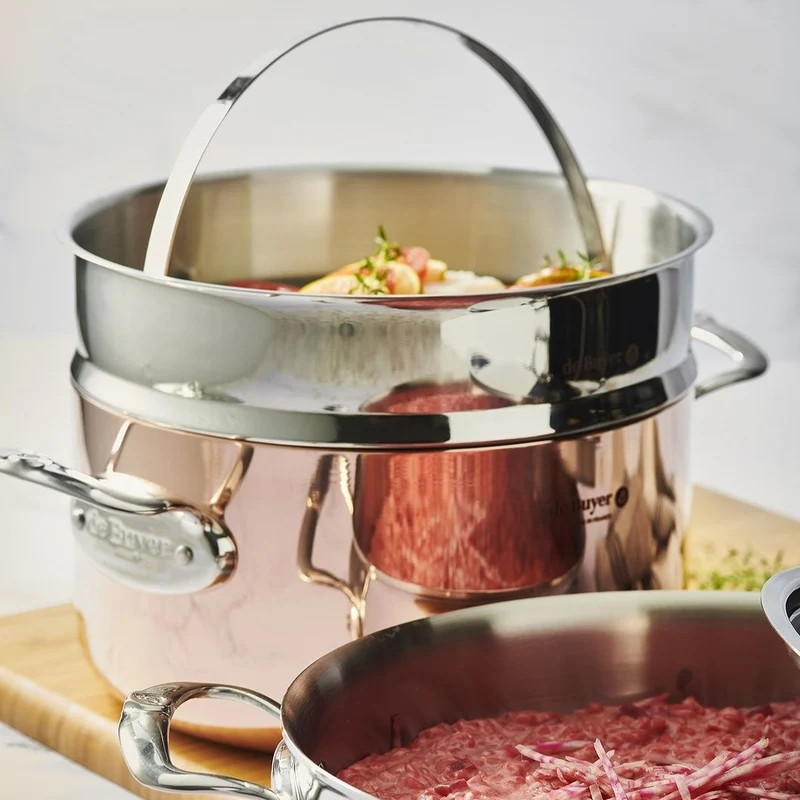 Olla de cobre Inocuivre con asas de inox De Buyer