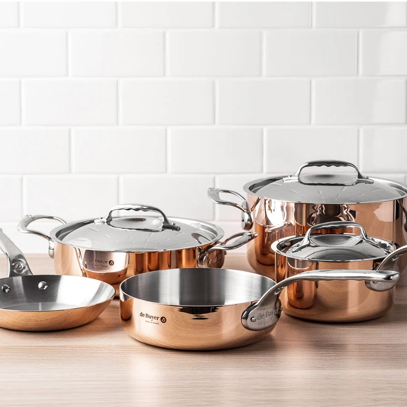 Olla de cobre Inocuivre con asas de inox De Buyer