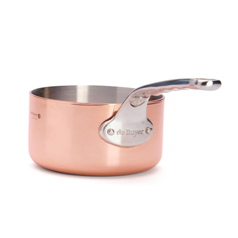 Cazo de cobre Inocuivre con mango de inox De Buyer