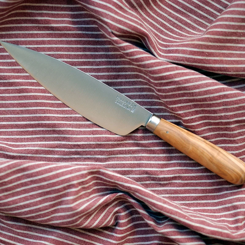 Cuchillos de cocina con mango redondo de olivo Pallarès