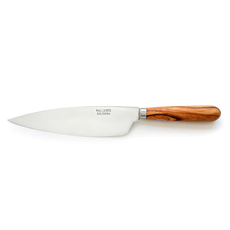 Cuchillos de cocina con mango redondo de olivo Pallarès