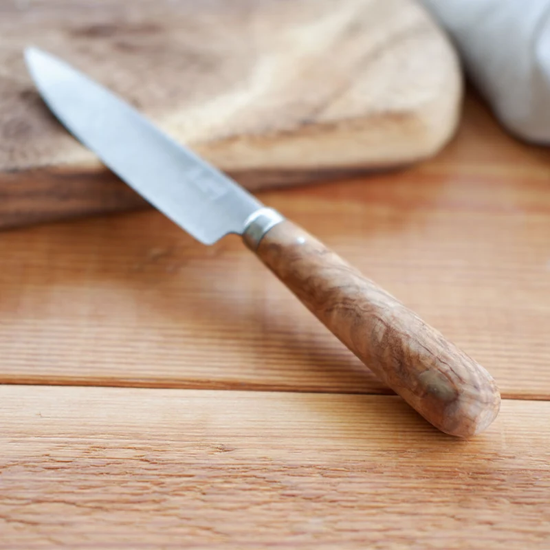 Cuchillos de cocina con mango redondo de olivo Pallarès