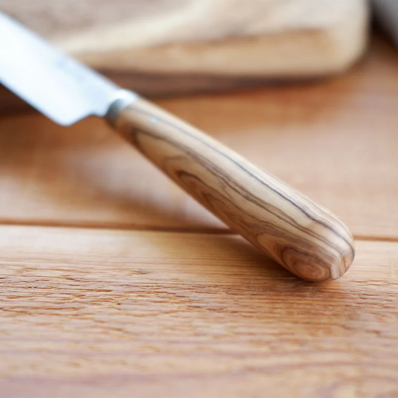 Cuchillos de cocina con mango redondo de olivo Pallarès