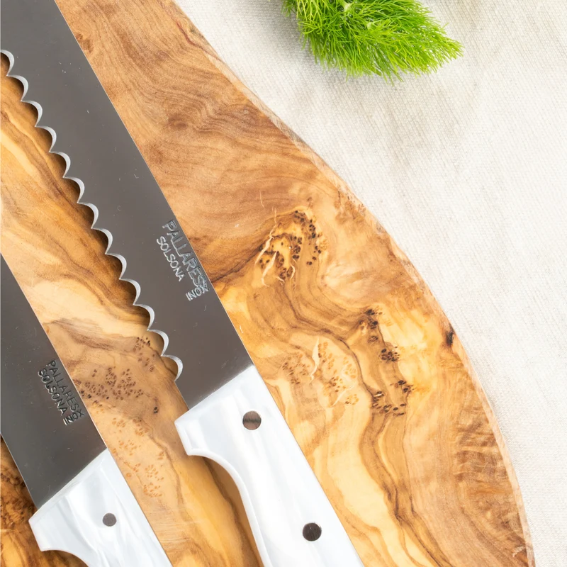 Cuchillo de cocina Inox con mango de Nácar Pallarès