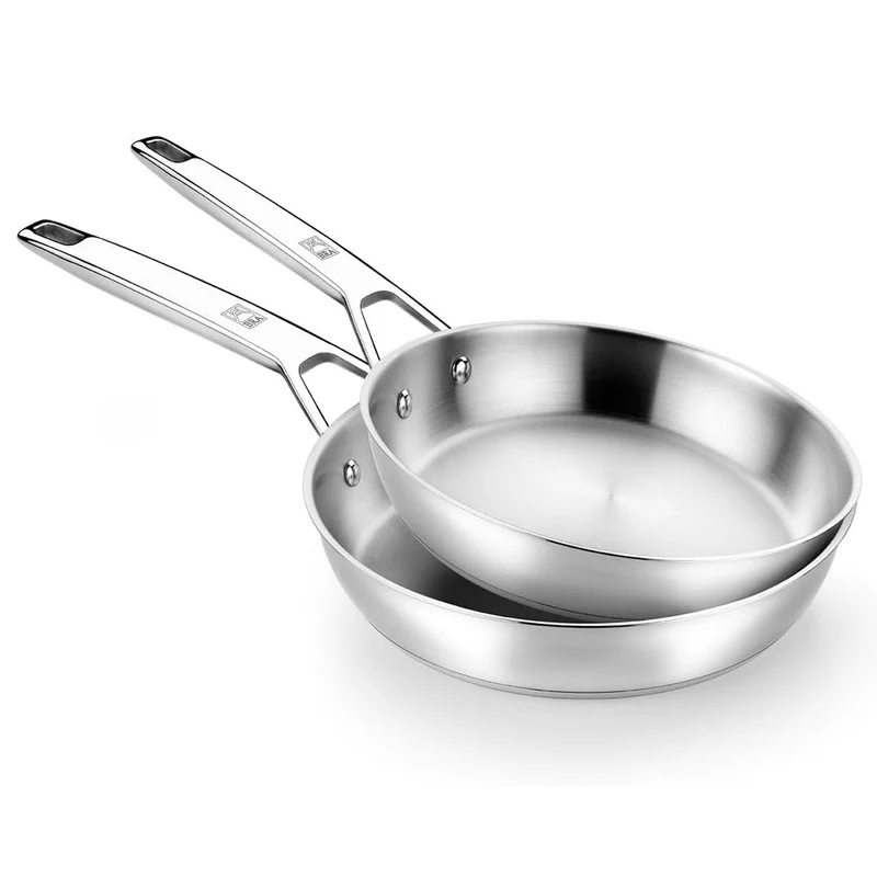 Conjunto de 2 sartenes acero inox Signature de Bra