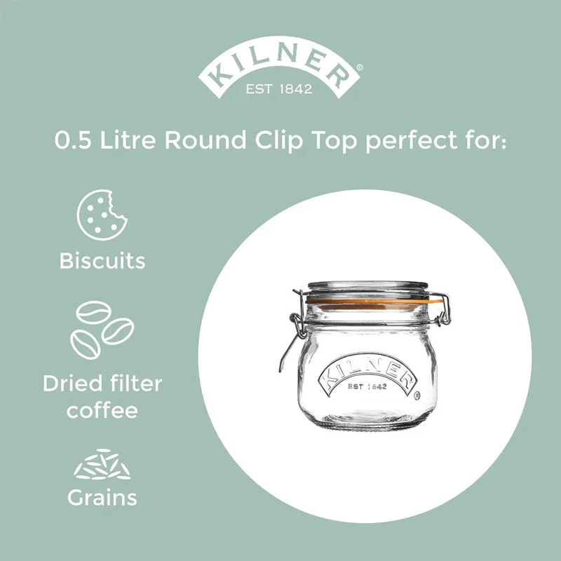 Tarros herméticos de cristal Clip Top de Kilner®