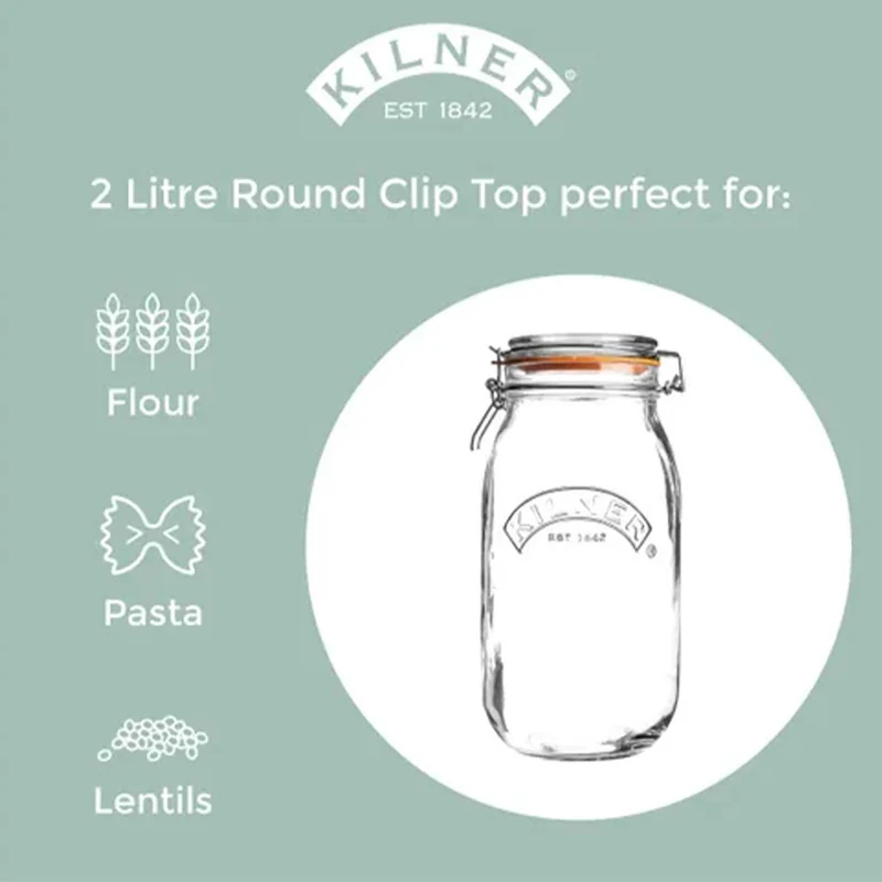 Tarros herméticos de cristal Clip Top de Kilner®