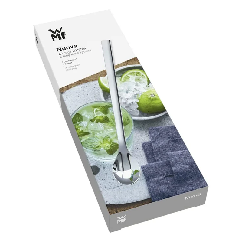 Set de 6 cucharas de batidos y refrescos Nuova de WMF