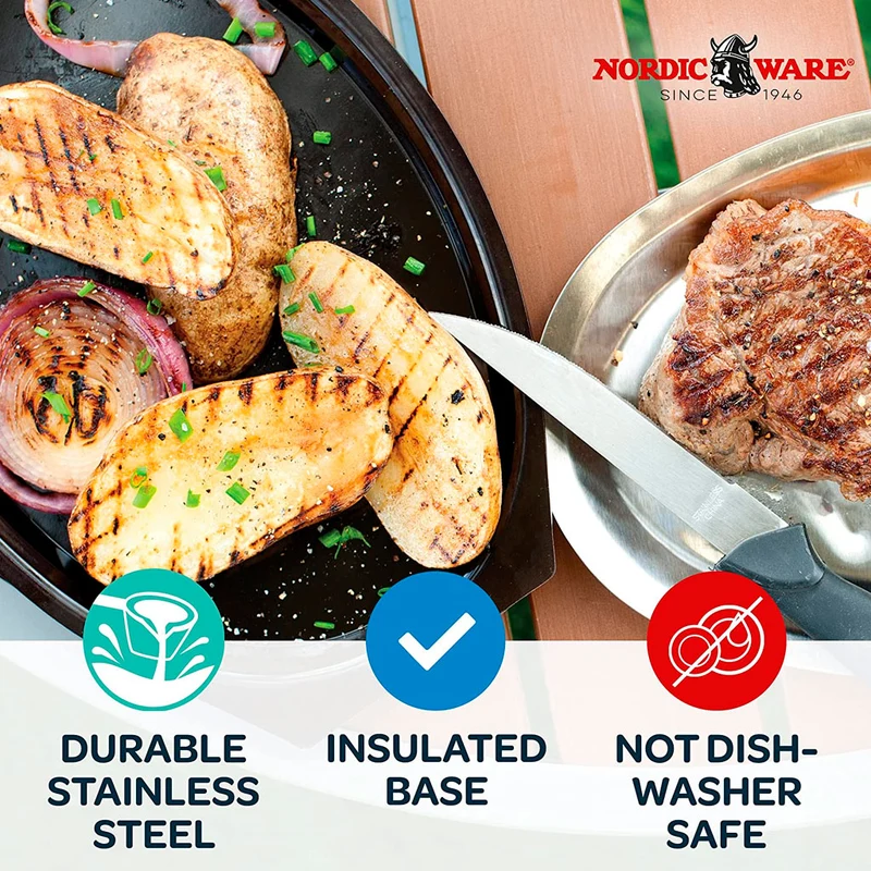 Bandeja para cocinar y servir de base aislante Nordic Ware (¡un clásico de 1940!)