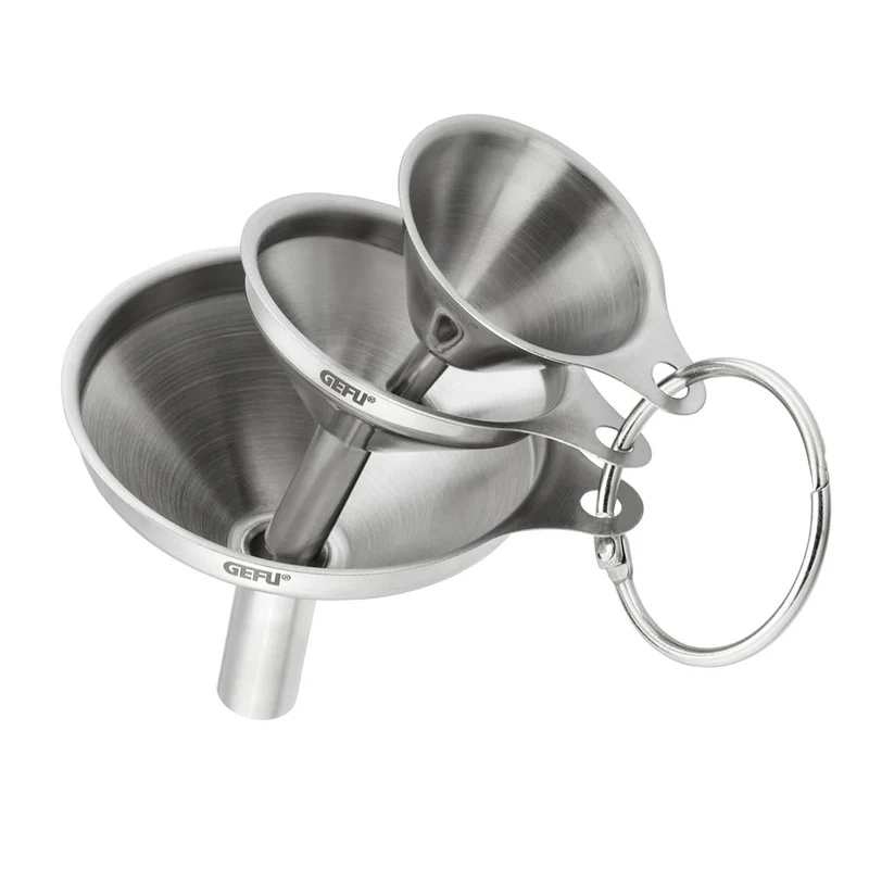 Set de 3 embudos acero inox VERSARE de Gefu