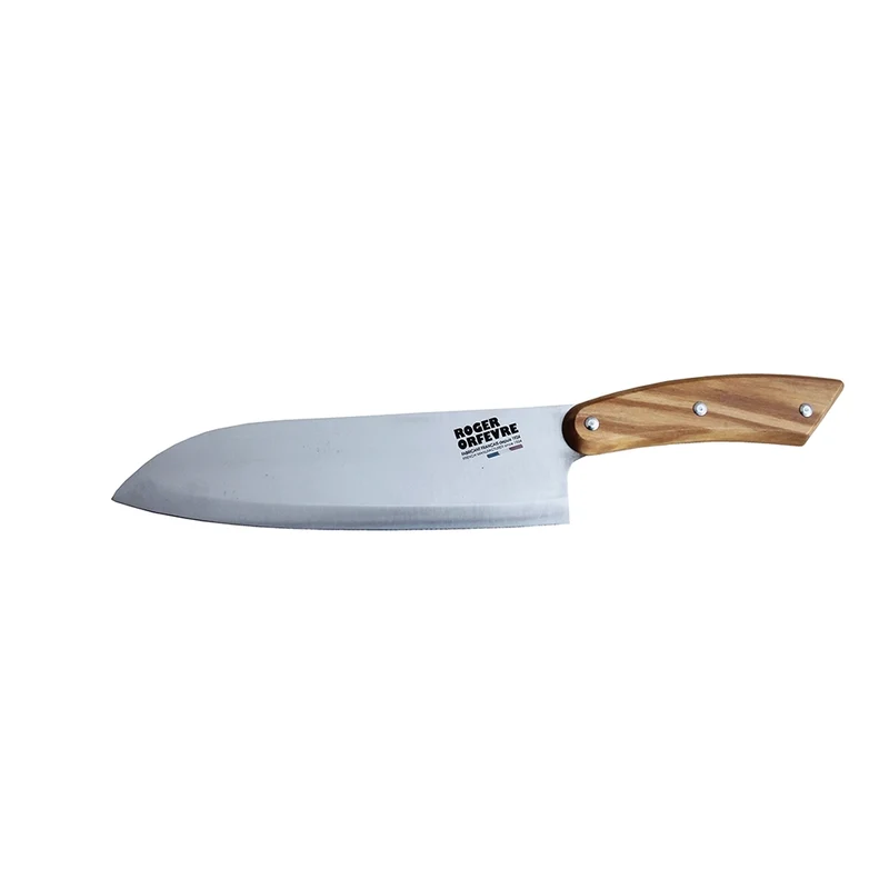 Cuchillo santoku con mango de madera de olivo Roger Orfevre