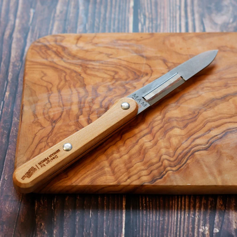 Cuchillo pelador con mango de madera de olivo Roger Orfevre