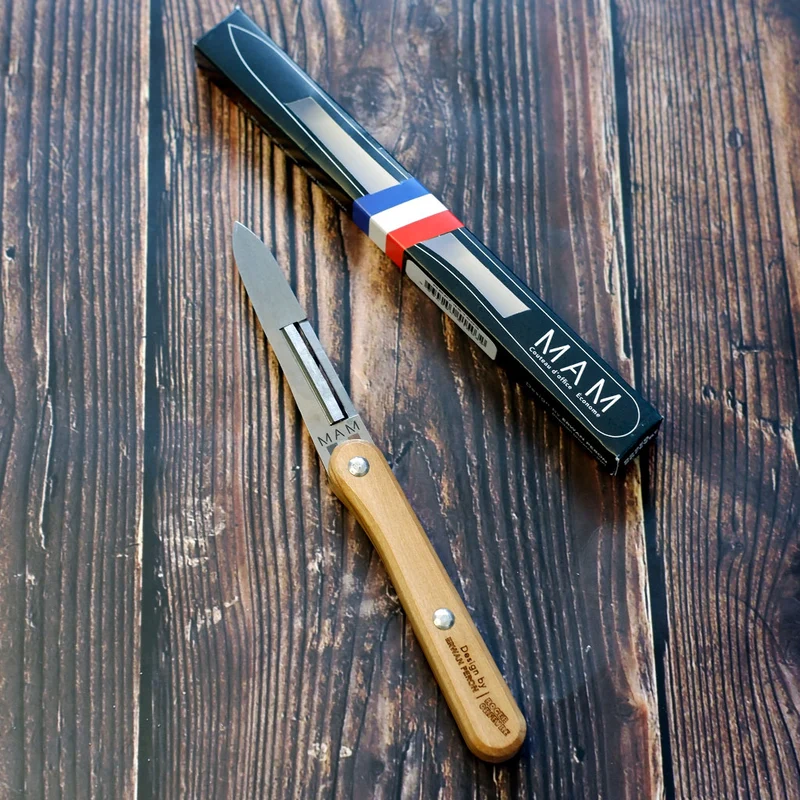 Cuchillo pelador con mango de madera de olivo Roger Orfevre