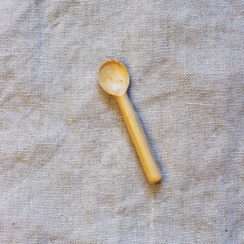 Cuchara de madera 7 cm para sal y especias Roger Orfevre