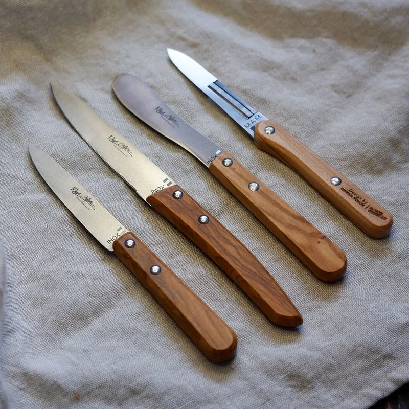 Cuchillo de cocina mango de madera de olivo Roger Orfevre