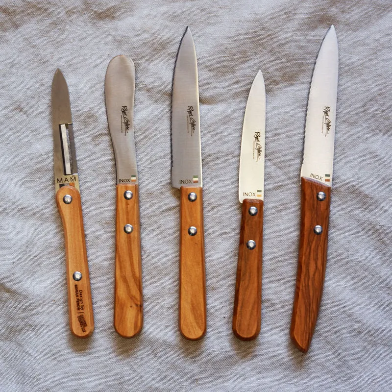 Cuchillo de cocina mango de madera de olivo Roger Orfevre