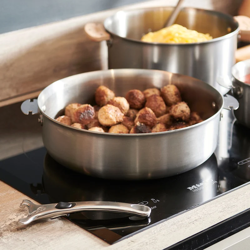 Cazo bajo acero y sauté inox Alchimy Loqy de De Buyer