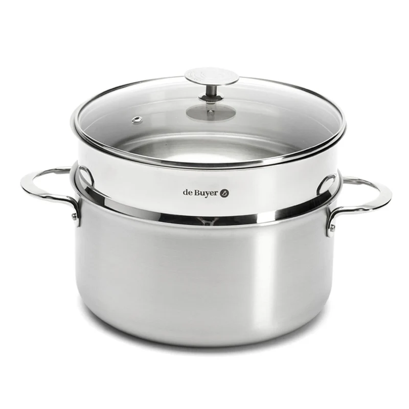 Colador inox para cocer al vapor De Buyer