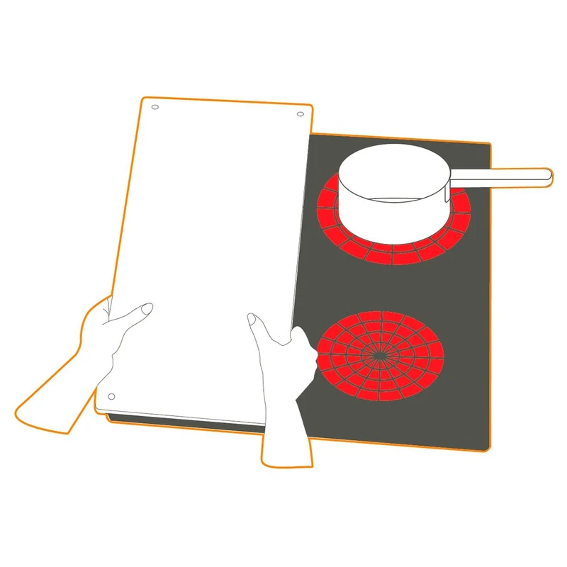 Tabla de vidrio para cocina y encimera Pebbly