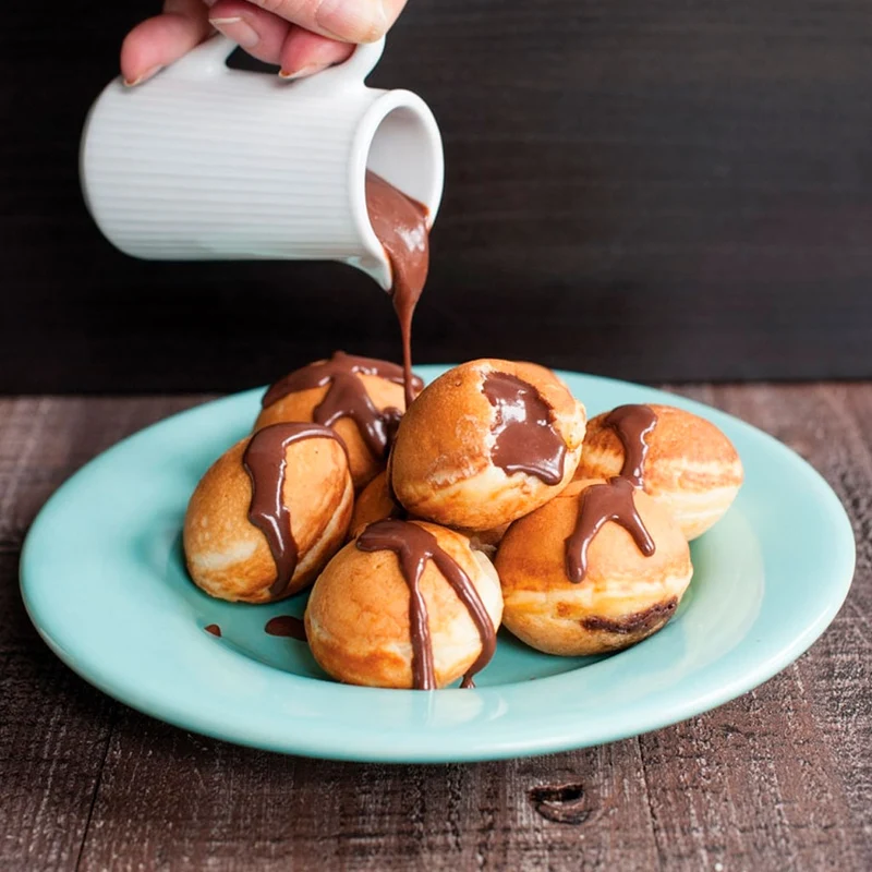 Sartén para tortitas rellenas, pop dots y ebelskiver daneses Nordic Ware
