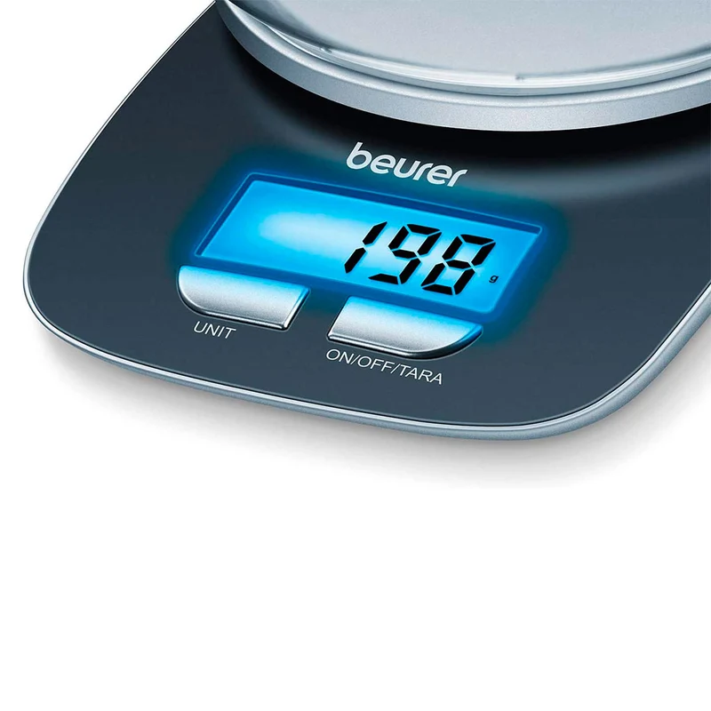 Balanza de cocina 3kg con bol transparente KS 25 Beurer