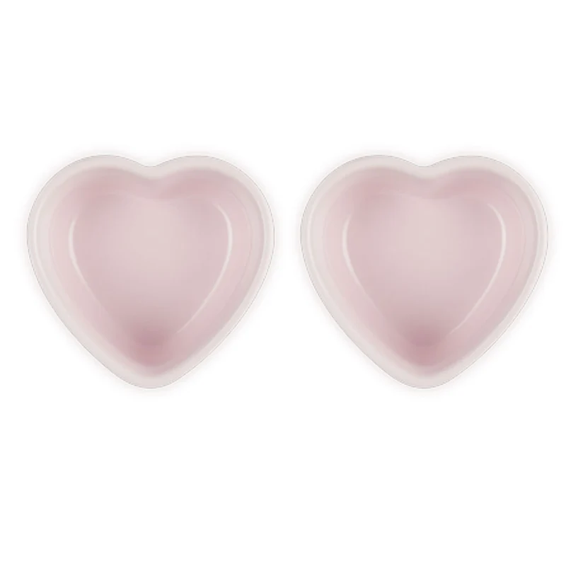 Conjunto de dos ramequines corazón Le Creuset