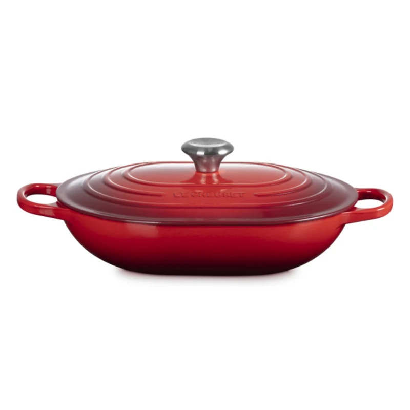 Cocotte baja tipo cacerola ovalada Le Creuset