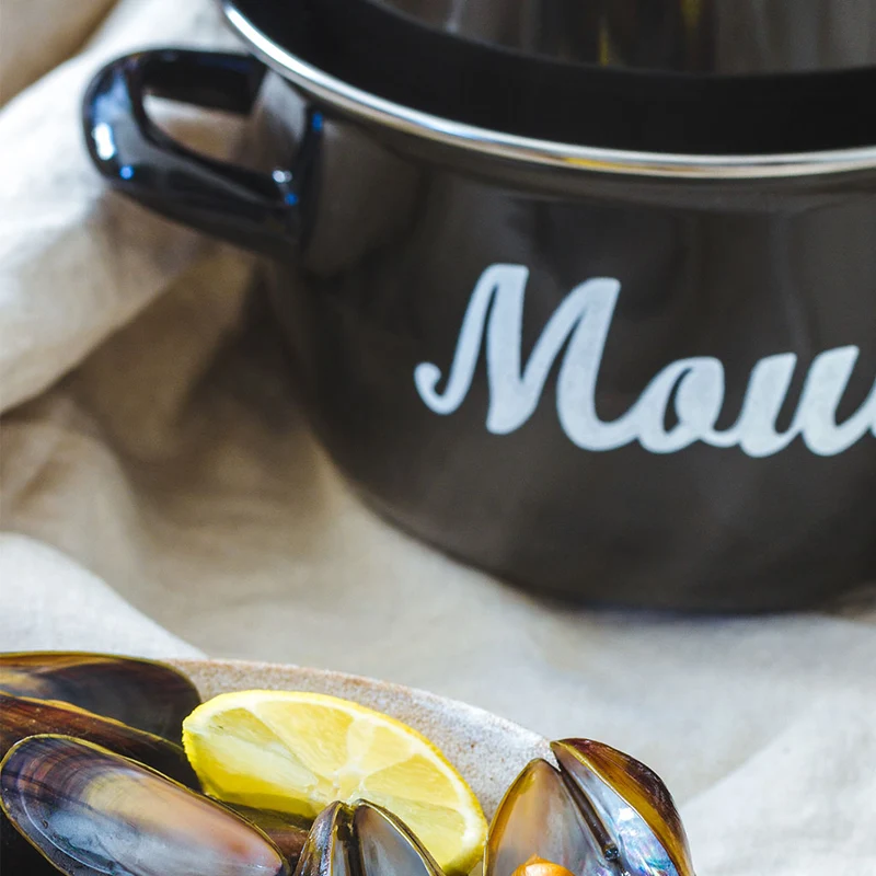 Olla esmaltada para mejillones KitchenCraft