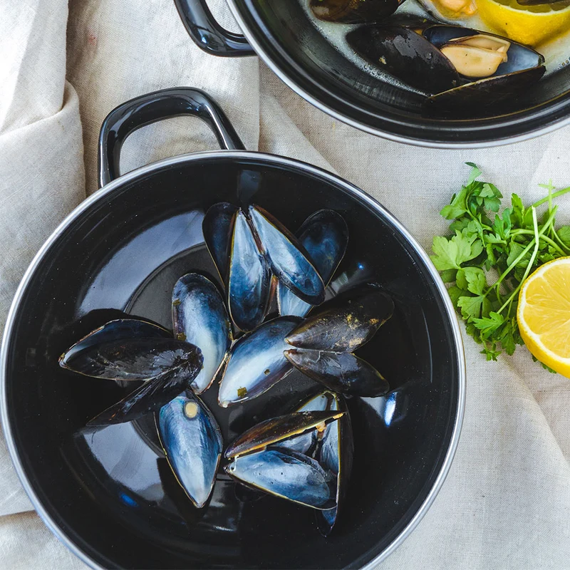 Olla esmaltada para mejillones KitchenCraft