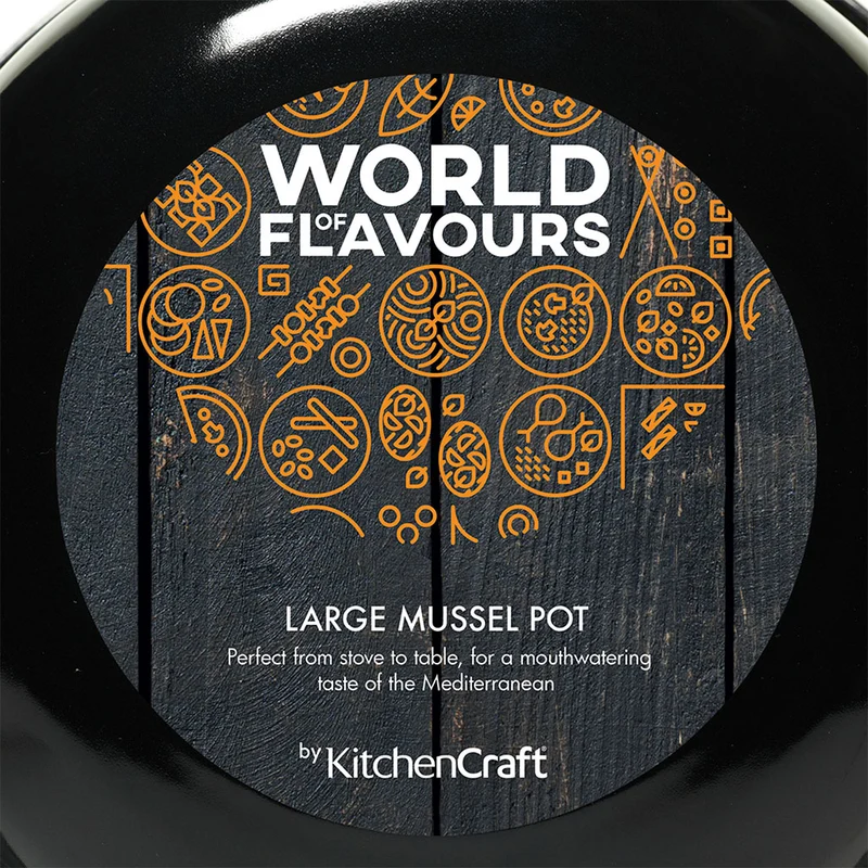 Olla esmaltada para mejillones KitchenCraft