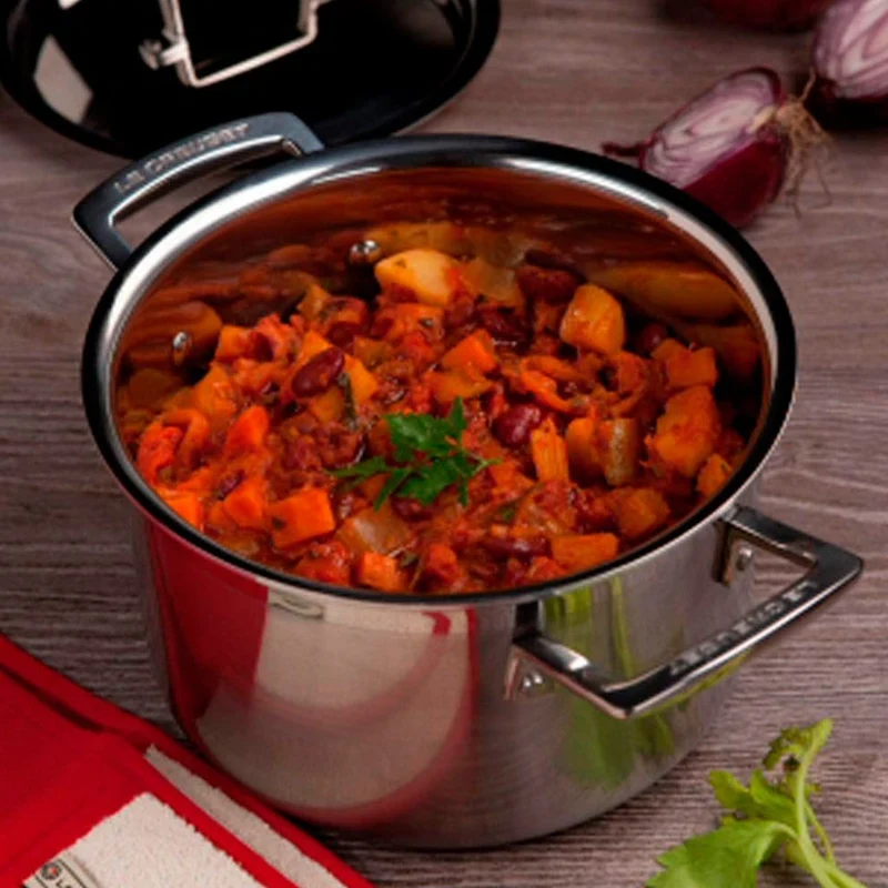 Batería 5 piezas de acero inoxidable Le Creuset