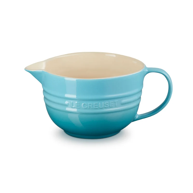 Bol cerámico con asa y pico vertedor de Le Creuset