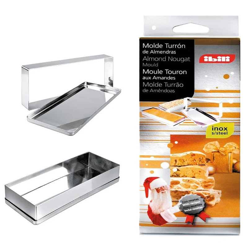 Molde para turrón desmontable de acero inox. Ibili