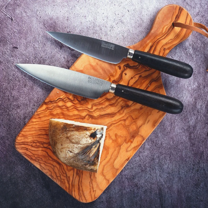 Cuchillo de cocina con mango redondeado de Ébano Pallarès