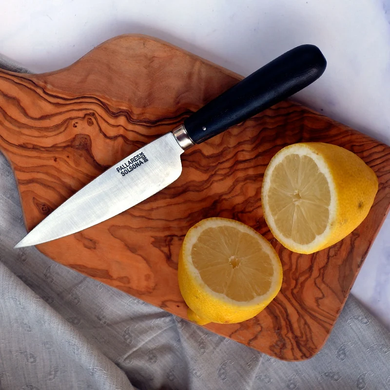 Cuchillo de cocina con mango redondeado de Ébano Pallarès