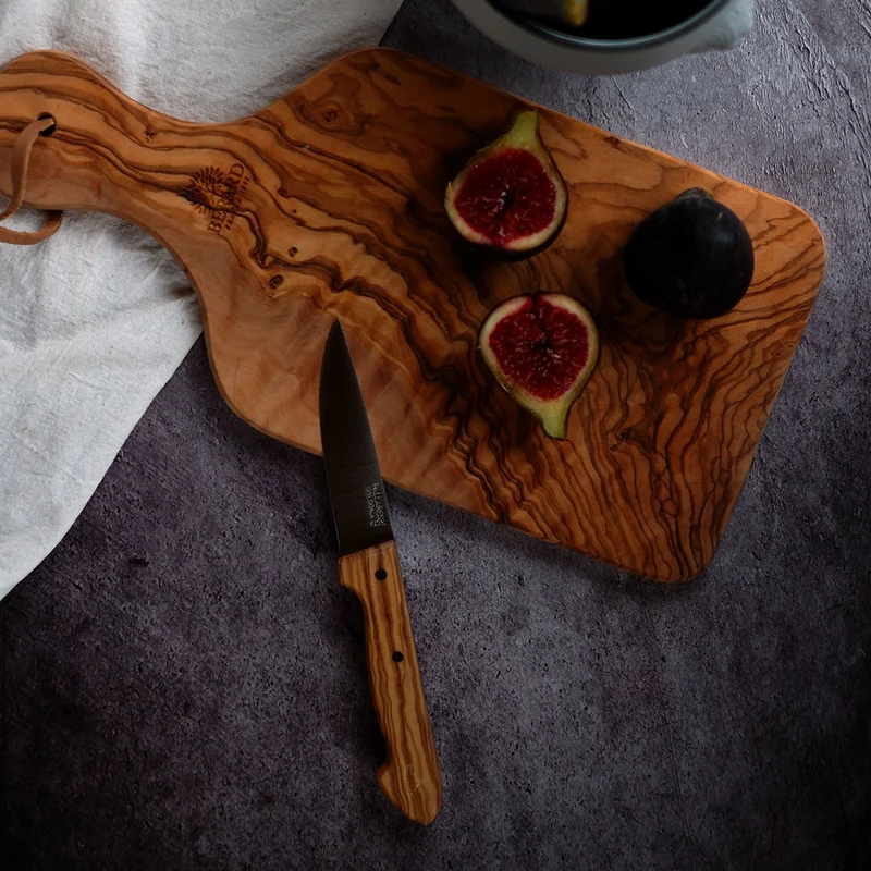 Cuchillos de cocina con mango de olivo Pallarès