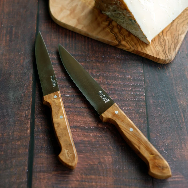 Cuchillos de cocina con mango de olivo Pallarès