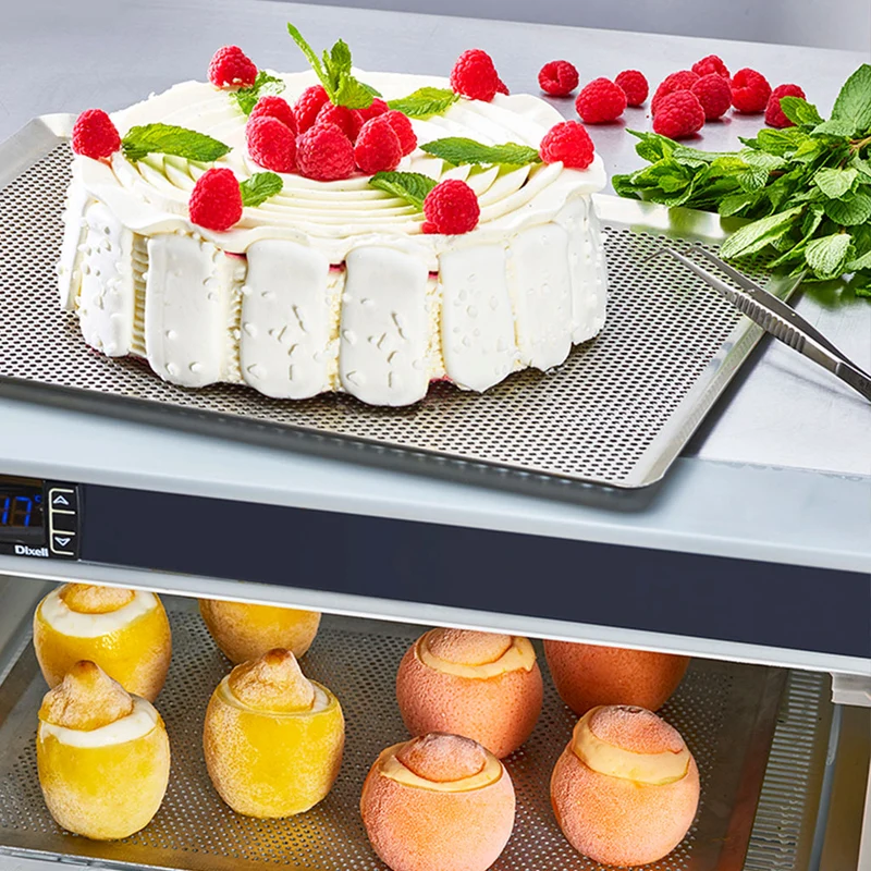 Bandeja rectangular perforada acero inox De Buyer