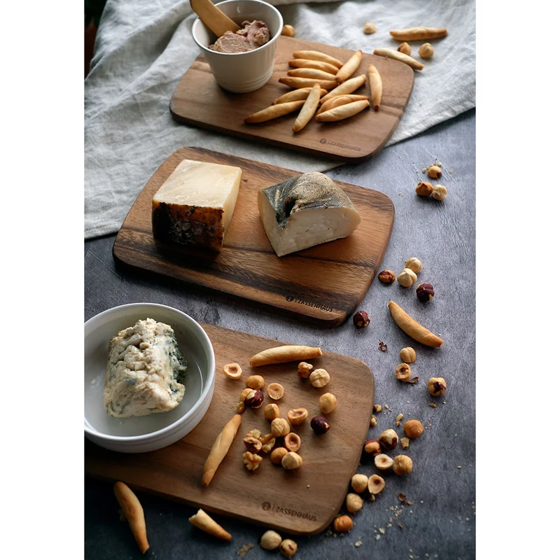 Set de 3 tablas de madera de acacia Zassenhaus