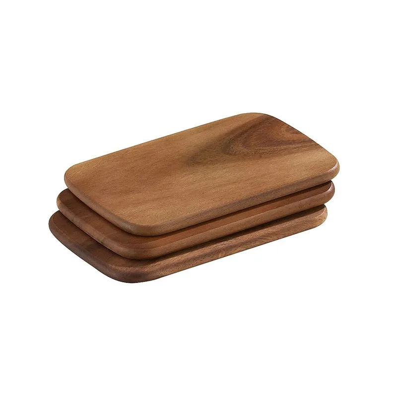 Set de 3 tablas de madera de acacia Zassenhaus