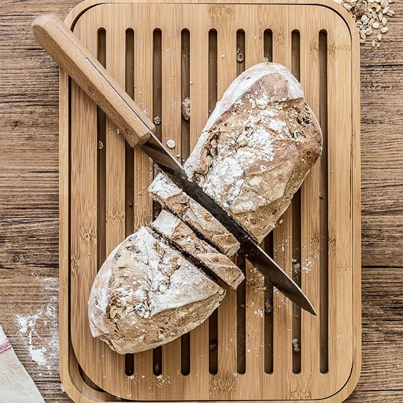 Tabla para el pan de bambú Pebbly