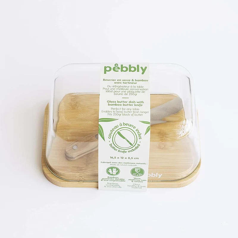 Set mantequillera y cuchillo de Pebbly