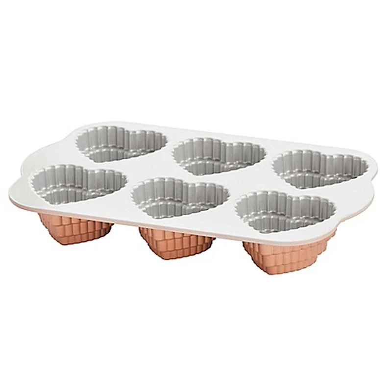 Molde mini Tiererd Heart de Nordic Ware