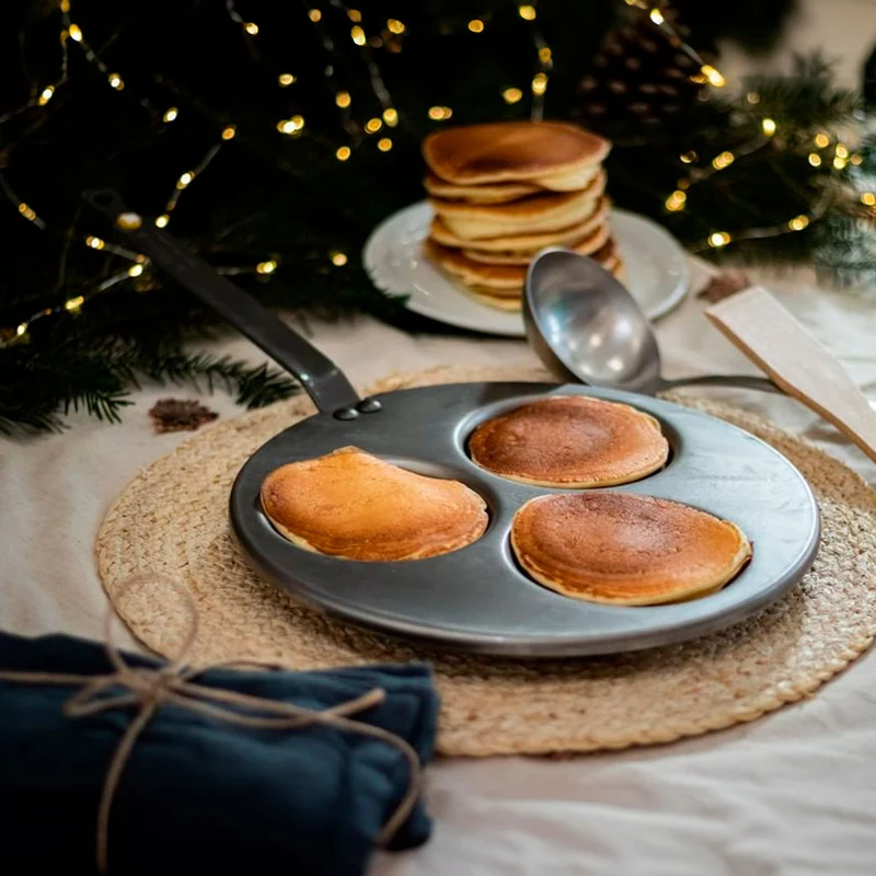 Sartén para 3 blinis hierro Mineral B De Buyer