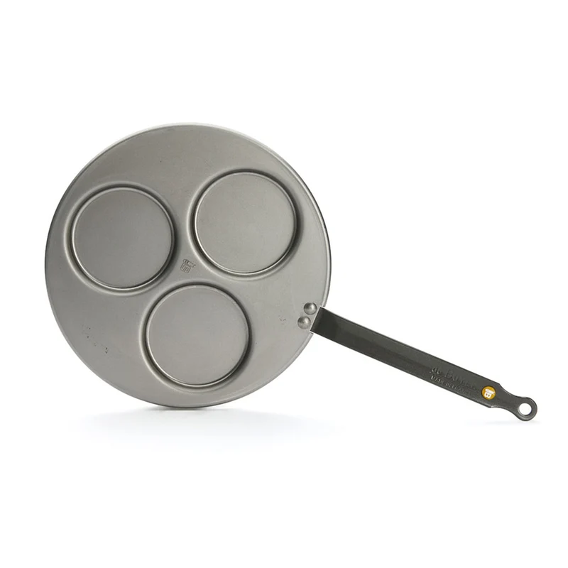 Sartén para 3 blinis hierro Mineral B De Buyer