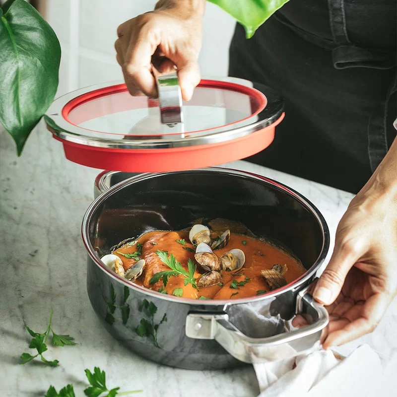 Olla Baja Rustidera de hierro fundido WMF FusionTec