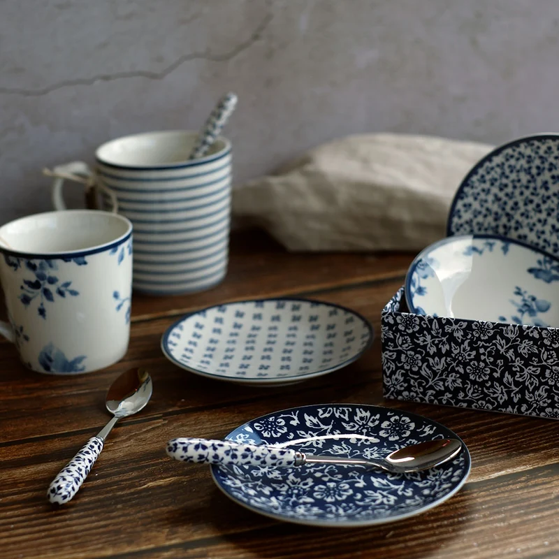 Set de 4 cucharillas Floris Laura Ashley