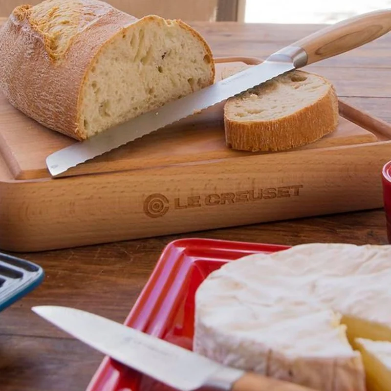 Cuchillo para Pan Le Creuset de acero damasco
