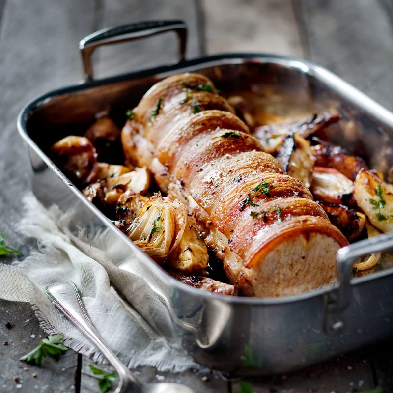 Bandeja asadora de acero inoxidable Le Creuset